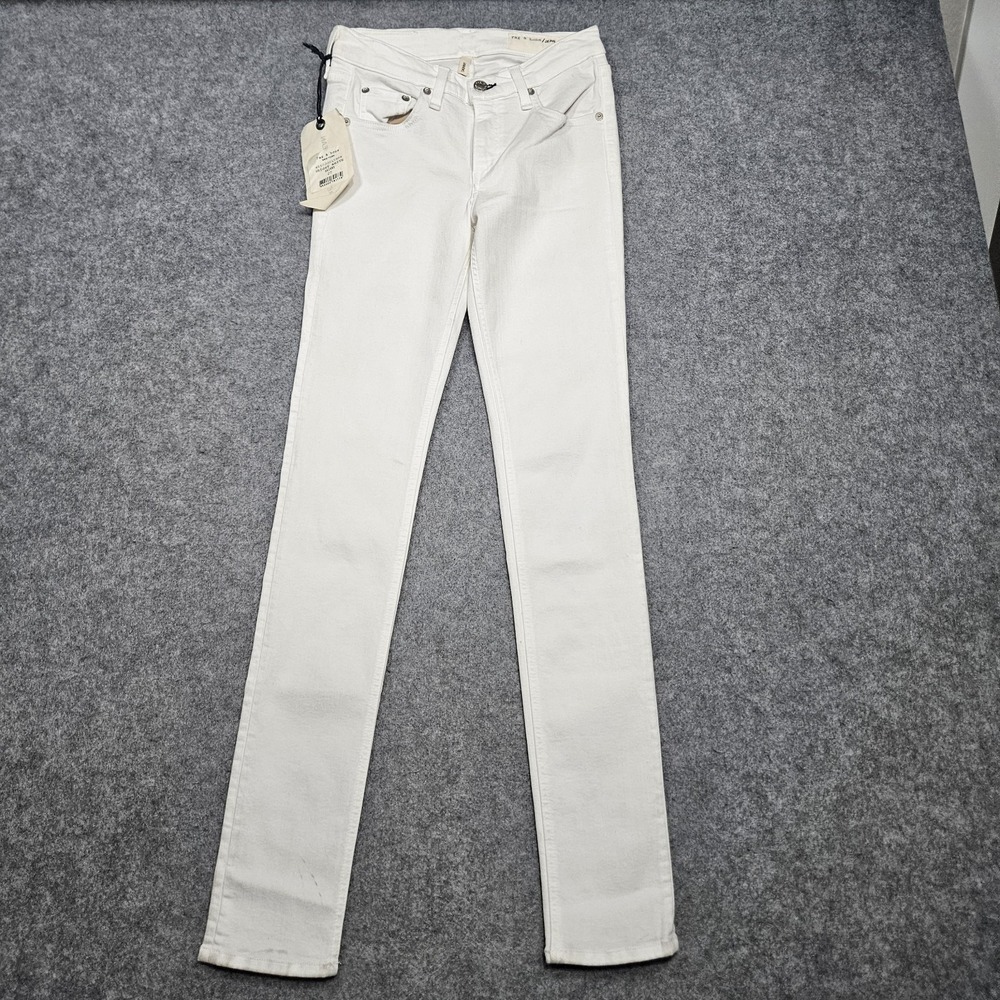 Rag & Bone Stretchy White‎ Skinny Jeans Size 27